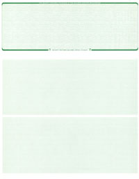 Blank Laser Check Stock - Top Laser Check Stock - Green Linen  - WLSTK1LNGN