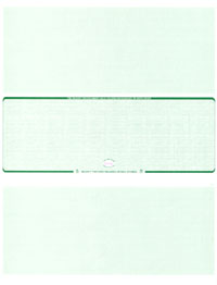 WLSTK2LNGN Blank Laser Middle Check Stock - Green Linen Laser Check