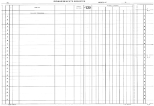 T694NC CASH DISBURSEMENT JOURNAL