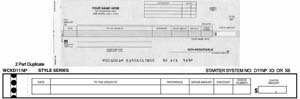 WCKD11NP CASH DISBURSEMENT ONE-WRITE CHECK