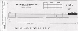 WCKD4 - DISBURSEMENT CHECK