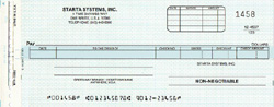 WFP500C CASH DISBURSEMENT ONE-WRITE CHECK